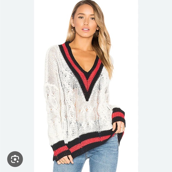 Rag & Bone Emma V-Neck Sweater (Small)